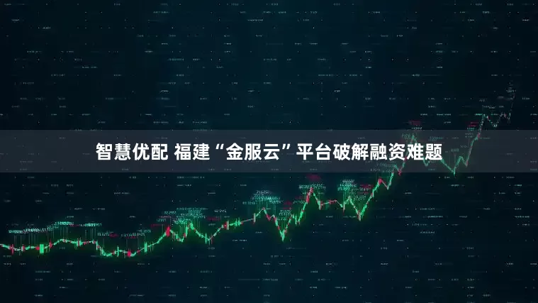 智慧优配 福建“金服云”平台破解融资难题