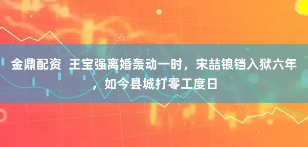 金鼎配资  王宝强离婚轰动一时，宋喆锒铛入狱六年，如今县城打零工度日
