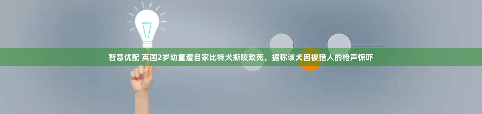智慧优配 英国2岁幼童遭自家比特犬撕咬致死，据称该犬因被猎人的枪声惊吓